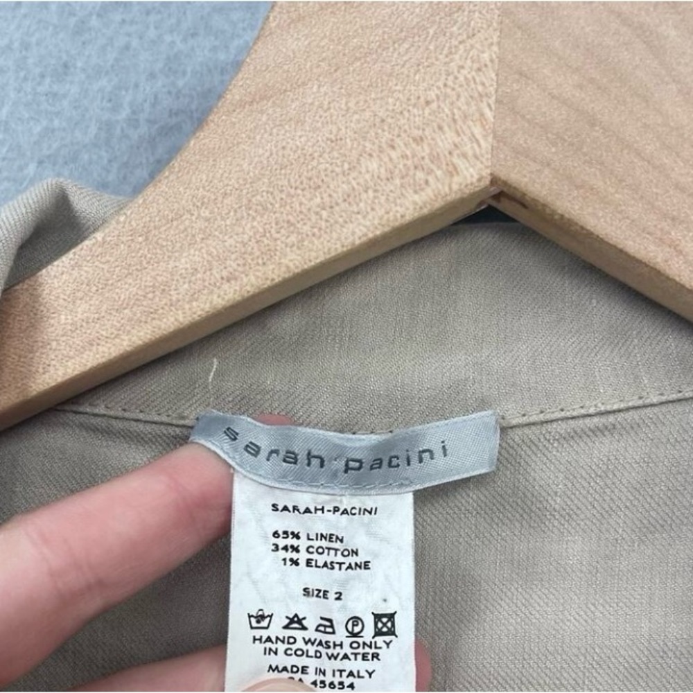 Sarah Pacini Linen Jacket - Picture 3 of 7